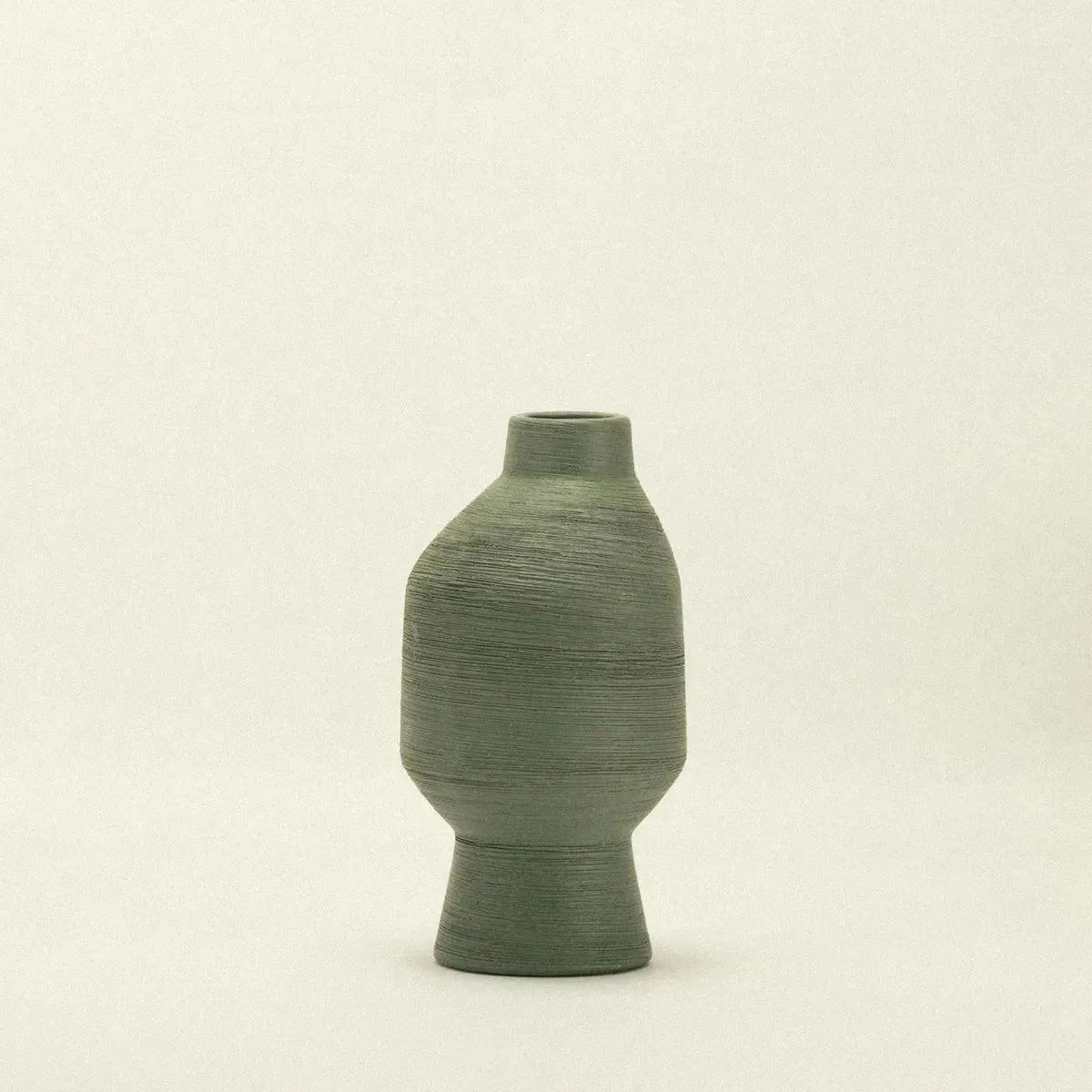 Vaas Keramiek Groen Organisch Sculptuur 20cm 30cm 40cm Woonkamer Decoratie Modern | Restfield